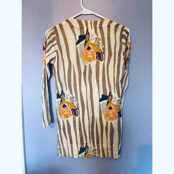 Anthropologie Sparrow Floral rendering cardigan - Picture 3 of 4